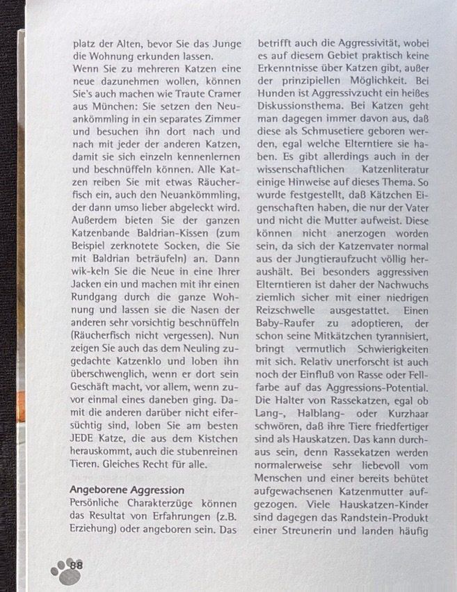Libri: Katzenprobleme - Problemkatzen – Nuovo (secondo la descrizione) da Sarnen venduto da Livres 9
