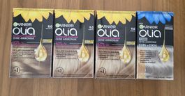 3xGarnier Olia (Dauerhafte Farbe) & 1x Toner