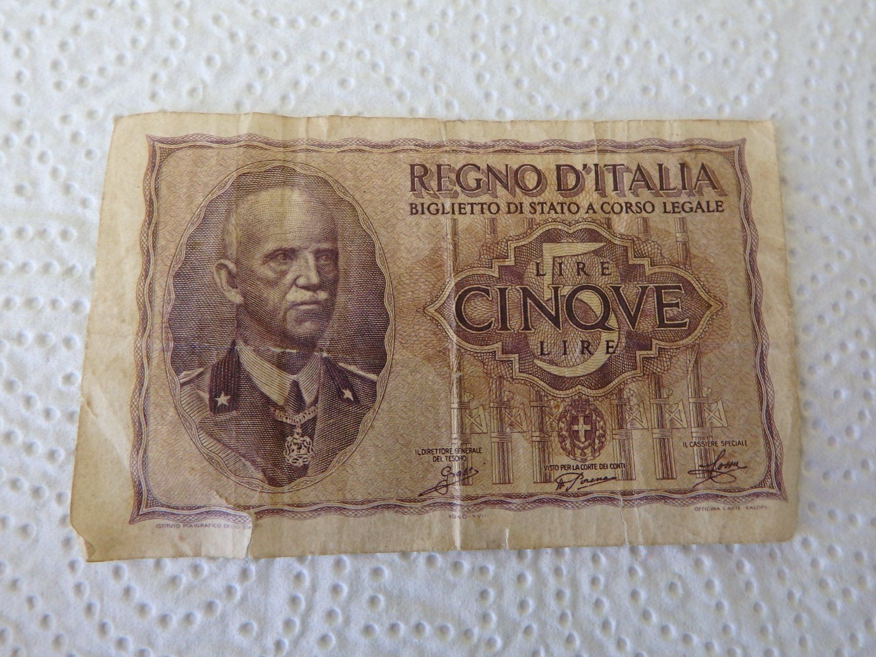 Banconote: Italienische Banknote – Usato da Obergerlafingen venduto da Nurschi2011 2