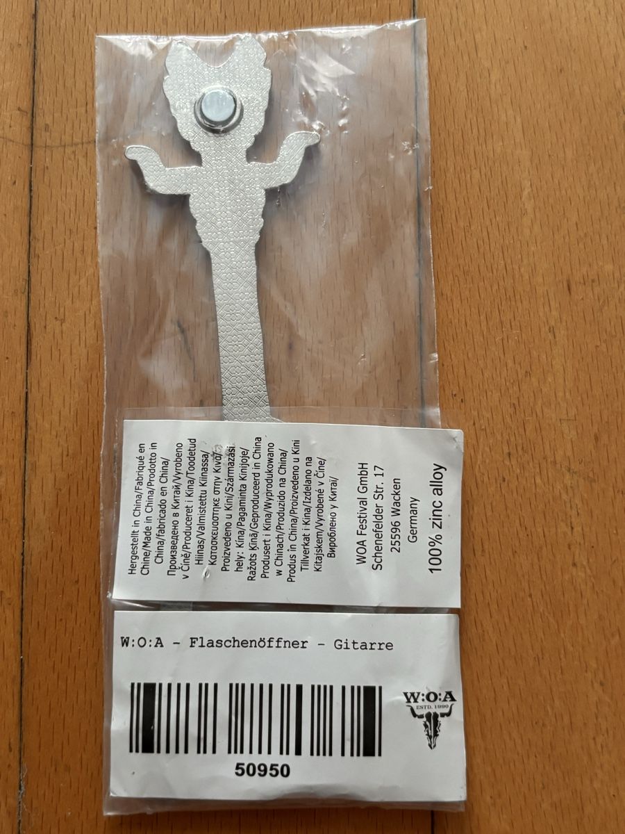 Magnete: Wacken Gitarre Magnet – Neu und originalverpackt aus Egg b. Zürich von Luckybilly 1