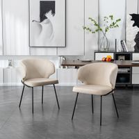 Esszimmerstuhl AMIRA Samt - Beige