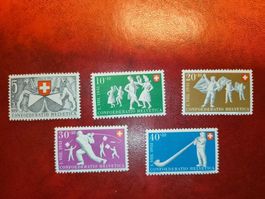 CH Pro Patria B51, B52, B53, B54 und B55 postfrisch