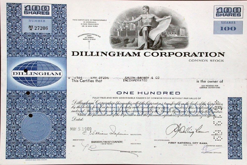 Documenti: Dillingham Corporation - 1981 – Usato da Solothurn venduto da Sgasche
