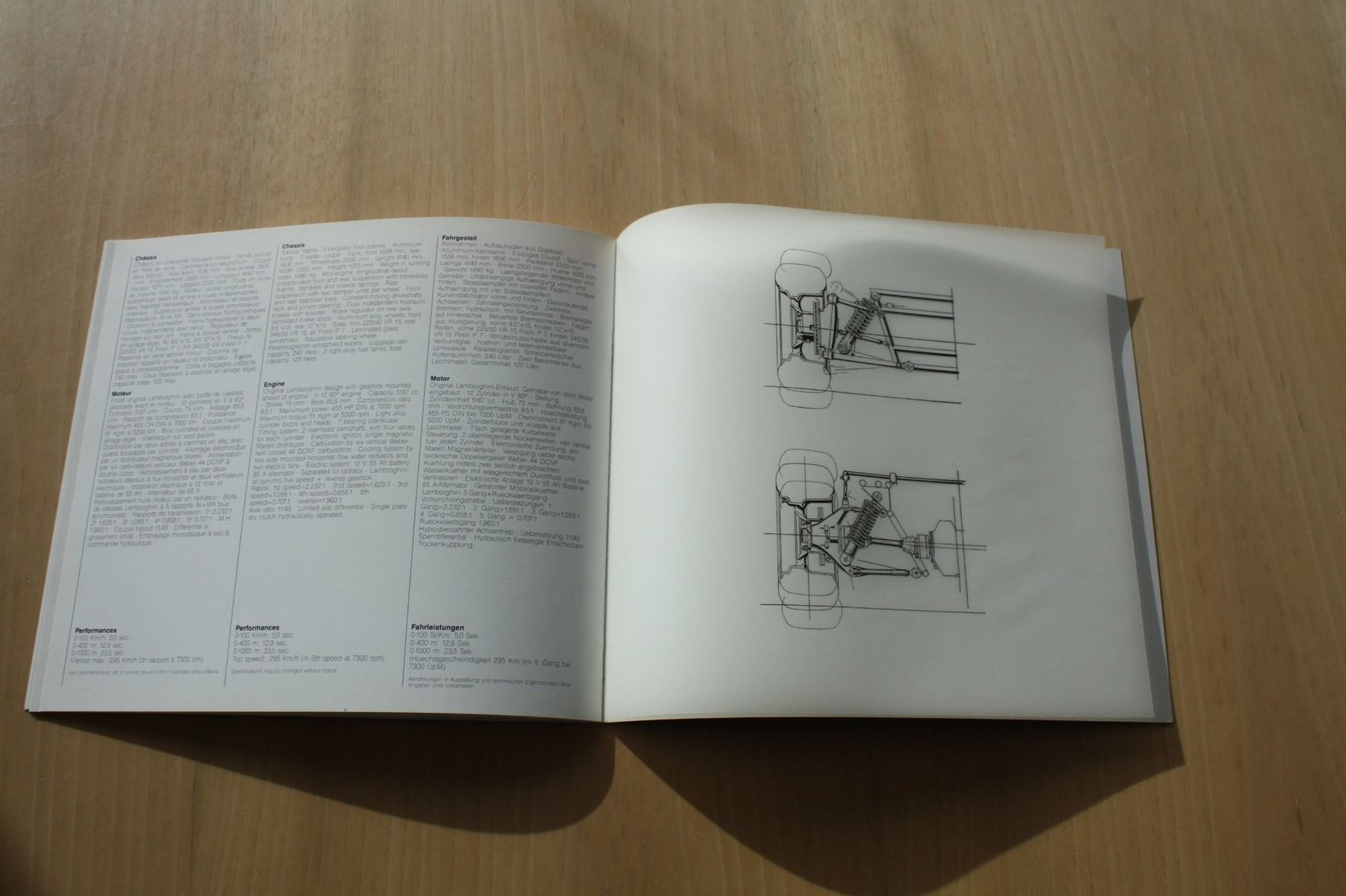 Lamborghini Documents: Lamborghini Countach Quattrovalvole Prospekt – D'occasion à Wikon par erwin400 8