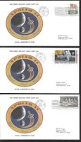 USA 3 Sonderbriefe Apollo 14 gestempelt Houston 1971