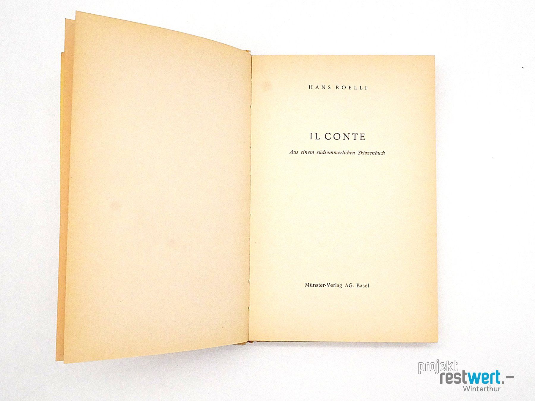 Livres: HANS ROELLI Il Conte – D'occasion à Winterthur par Restwert_Winterthur 3