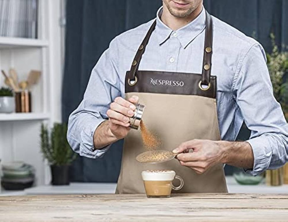 Original Nespresso Schürze Barista Apron & Stencil Sieb NEU Kaufen auf Ricardo