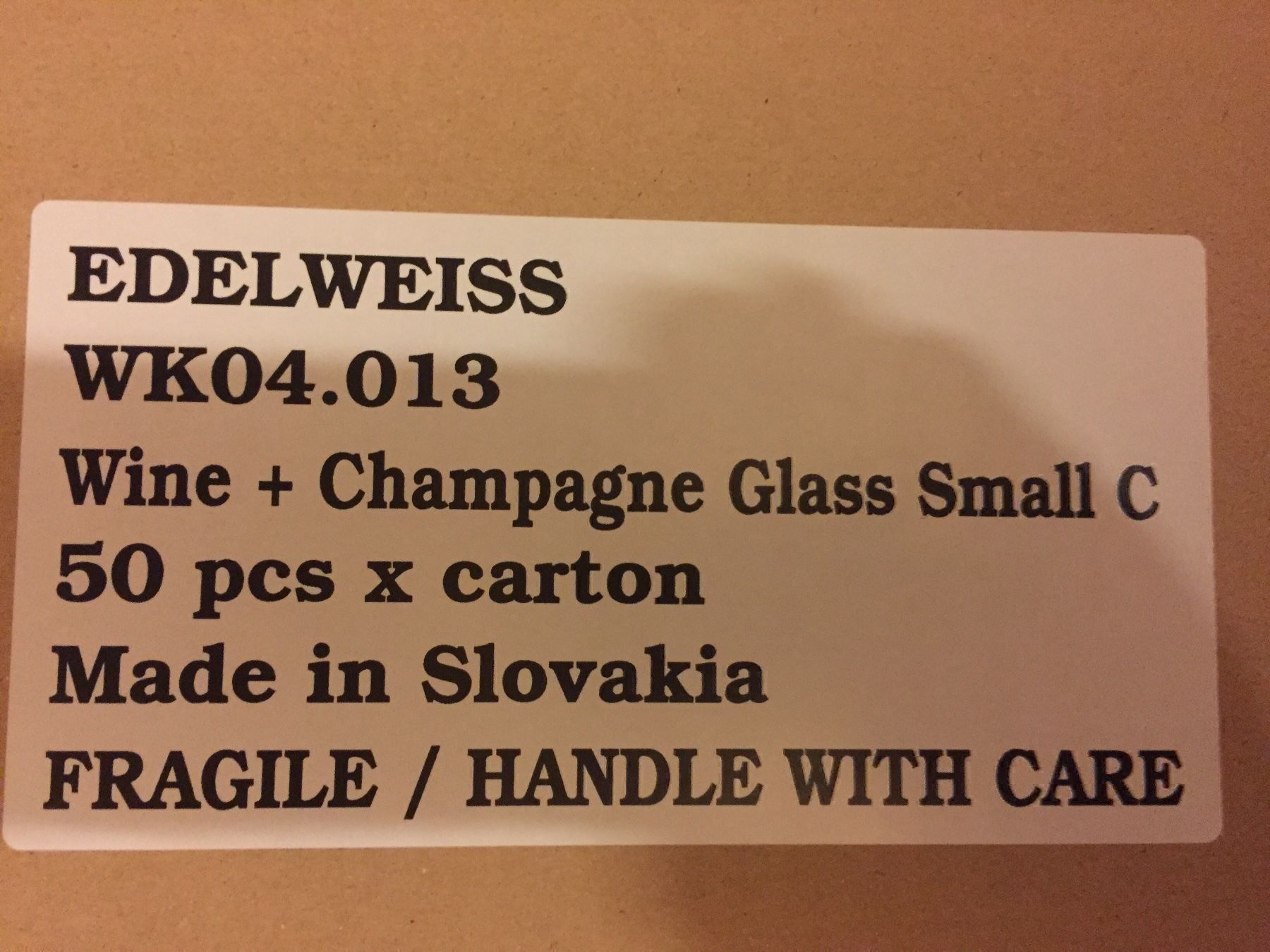 Gläser: Edelweiss Champagne glasses x 50 – Neu und originalverpackt aus Zürich von Classic_Collection_Zurich 1