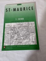 Schweiz Karte 1:50000 St-Maurice 272 Wanderkarte Topo