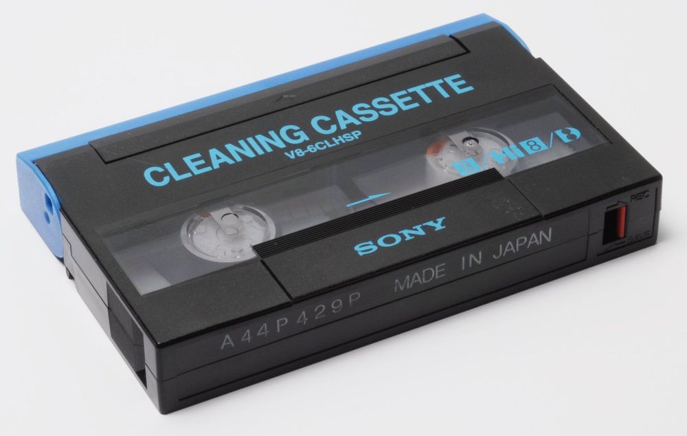 Cassette De Nettoyage De Tête Sony V8-6CLHSP, Scellée, Pour Video8/Hi8/Digital8