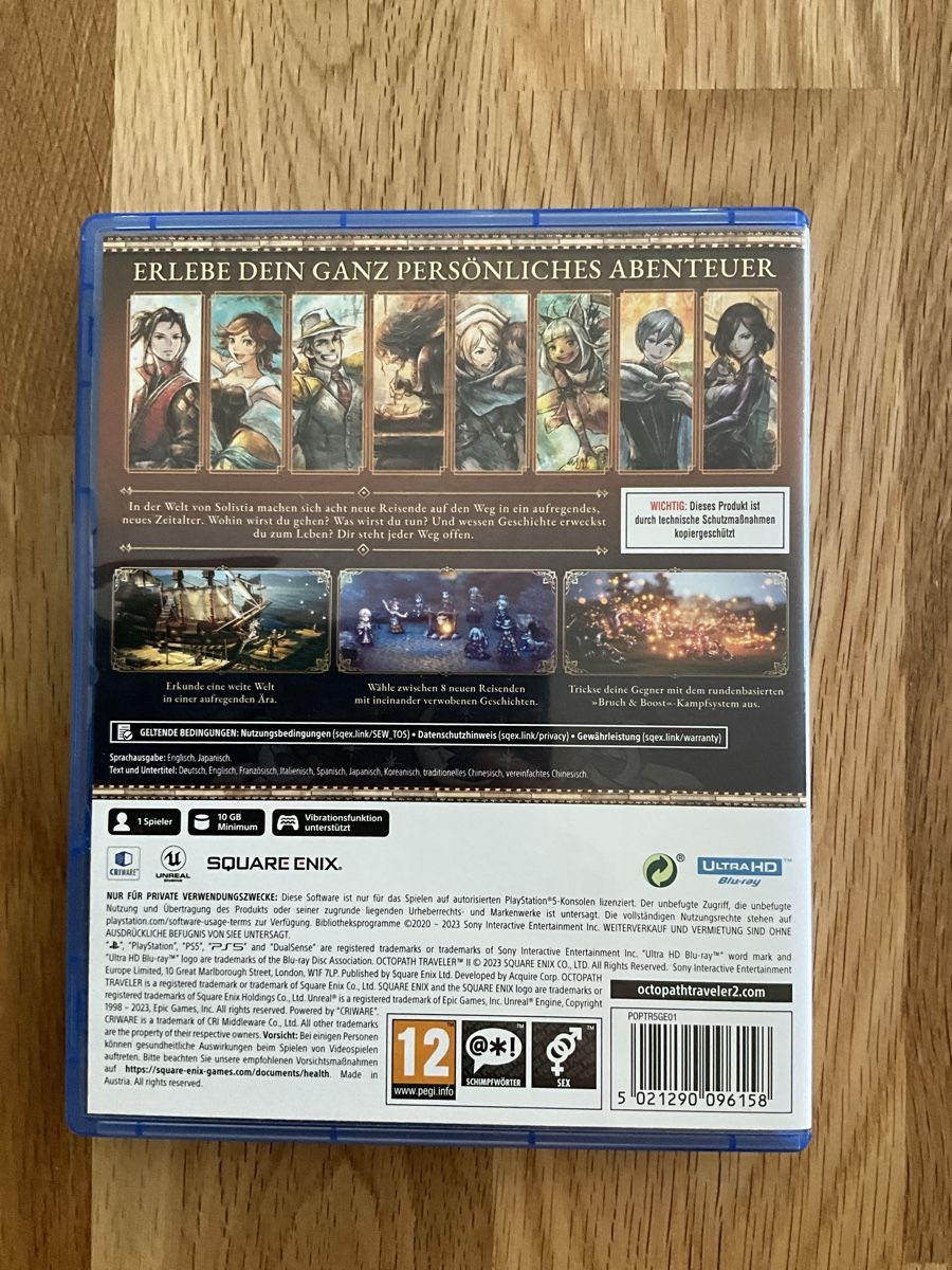 Giochi: PS5 Spiel OCTOPATH TRAVELER 2 – Usato da Luzern venduto da Eureedudeheit 1