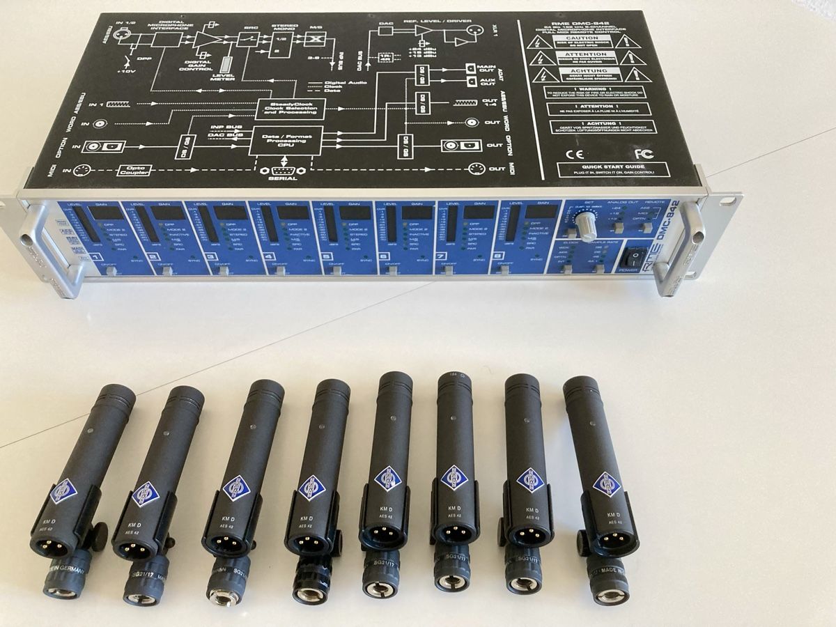 Neumann Microfoni: Rare Neumann 8-Channel Immersive Microphone System with RME – Usato da Zürich venduto da rie_dn6f