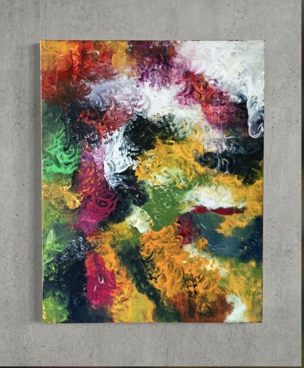 Gemälde: Gemälde " Farbrausch" handmade 70×90 – Neu (gemäss Beschreibung) aus Riehen von Steinbock1970