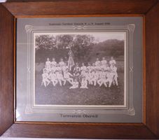 Turnverein Oberwil beim Kantonal-Turnfest Sissach 1908
