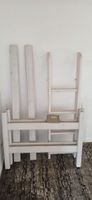 Hochbettgestell Flexa aus Holz weiss lackier.