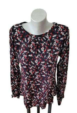 Blusen Shirt TAIFUN Grösse 38 Schwarz gemustert