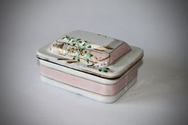 SELTENE SEIFEN DECKELDOSE, METAL EMAILLIERT, VINTAGE.