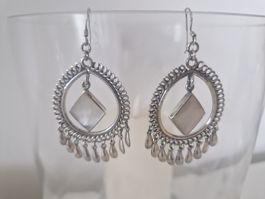 Ohrringe 925 Silber mit echtem Perlmutt