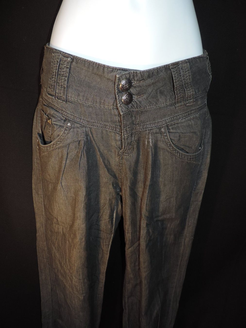Jeans: jeans souple noir gris – Usato da Genève venduto da Axelle333 2