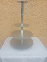 Etagenständer Silber 5 Etagen neuwertig; 45/40/25/20/16cm