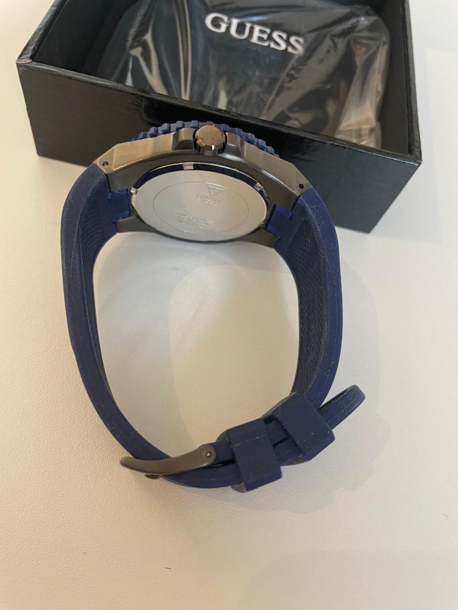 Guess Uhren: Guess Herrenuhr Chronograph Blau mit Box – Neu und originalverpackt aus Basel von Ch2005 8