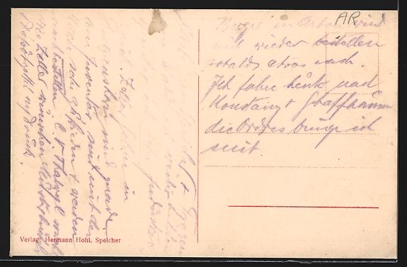 Cartoline postali: Speicher, Teilansicht mit Vögelinsegg – Usato da Berlin venduto da bartko-reher 1