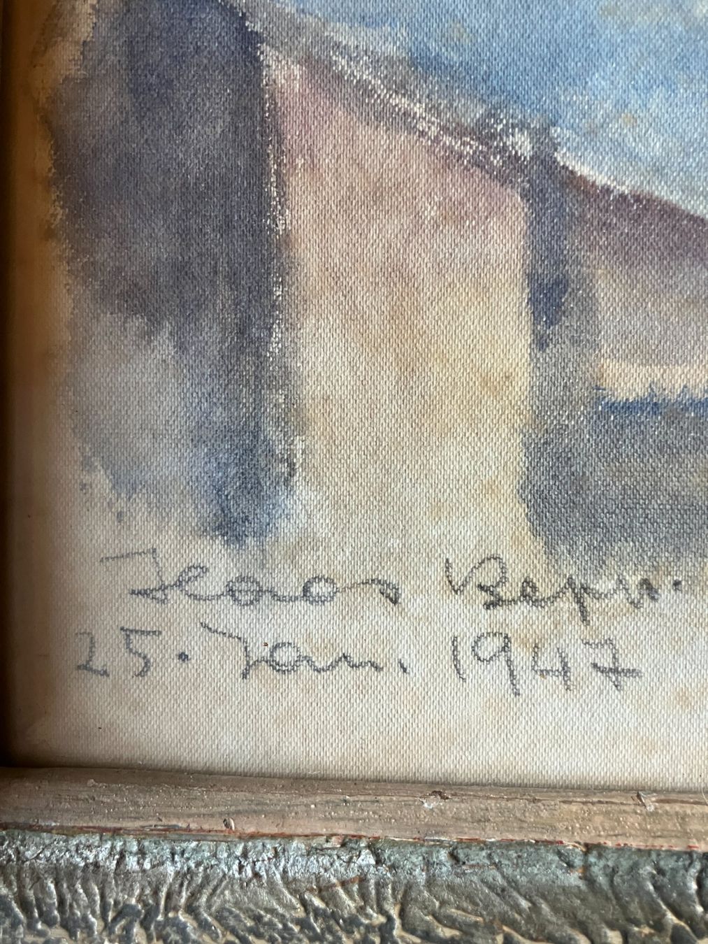 Dipinti: Aquarell 1947, signiert – Usato da Männedorf venduto da Amleto3 2