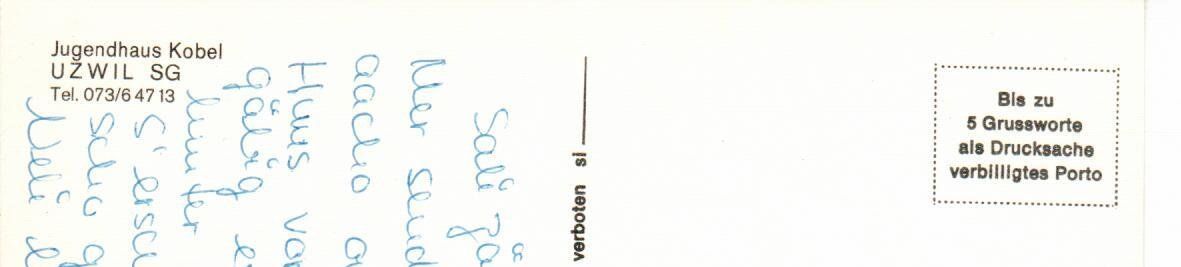 Cartoline postali: Jugendhaus Kobel Uzwil SG – Usato da Wolhusen venduto da Curver9 1