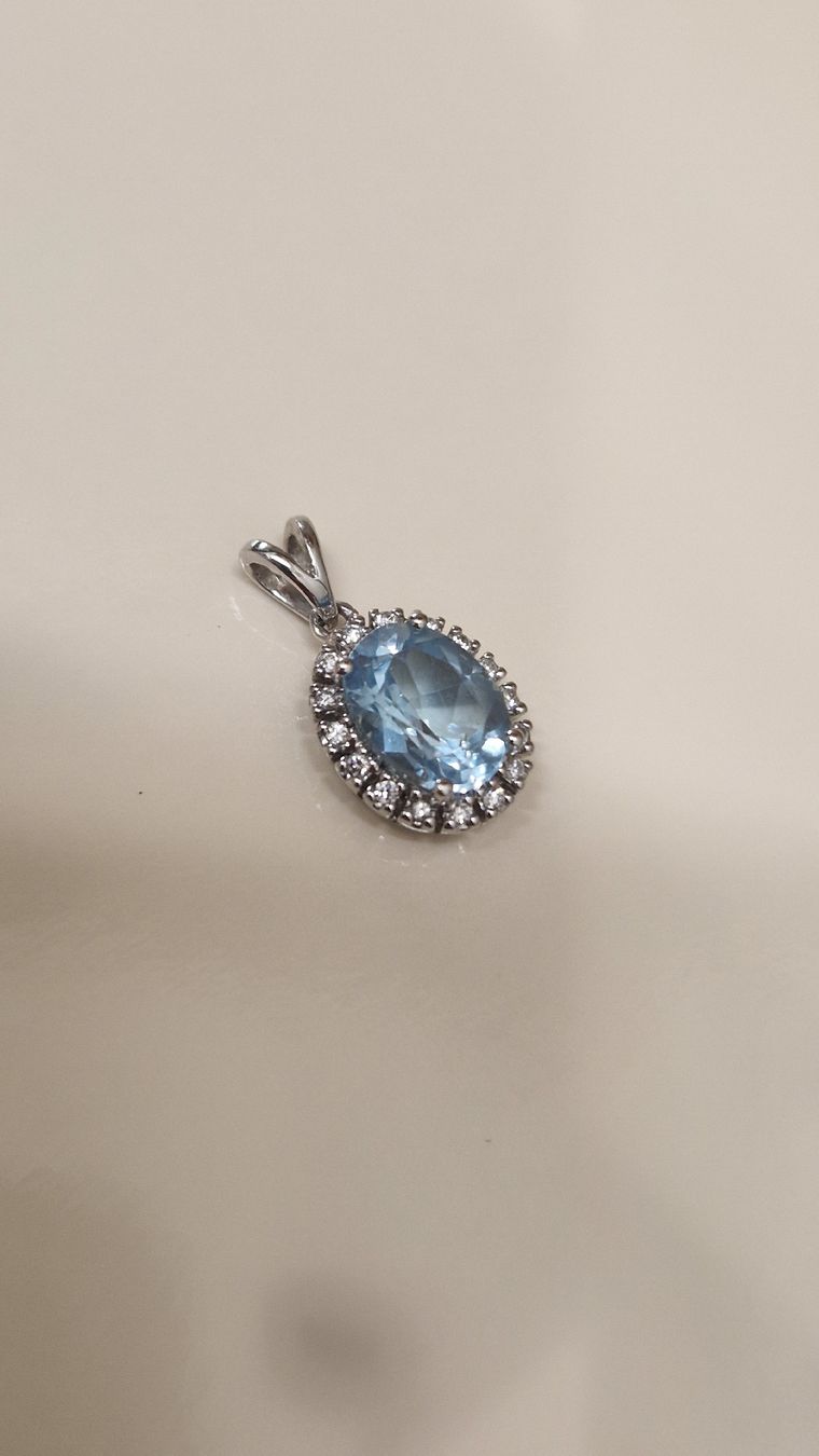 Ciondoli: pendentif aigue-marine – Usato da Collombey venduto da Preloveditems