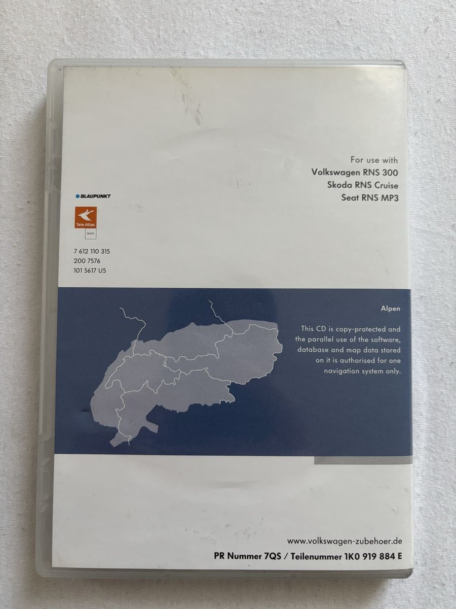 VW Navigation Navi CD Alpen/Europa EX V1 RNS 300 Cruise (Gebraucht) in ...