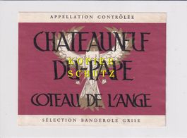 Etikette - Châteauneuf-du-Pape "Coteau de l'ange" /bd