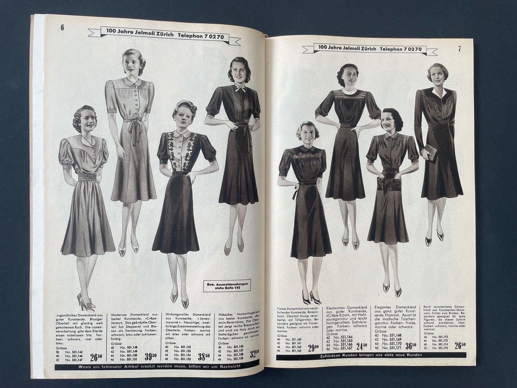 Riviste & Magazine: Jelmoli-Katalog Sommer 1941 – Usato da Dietikon venduto da Tiburon6 1