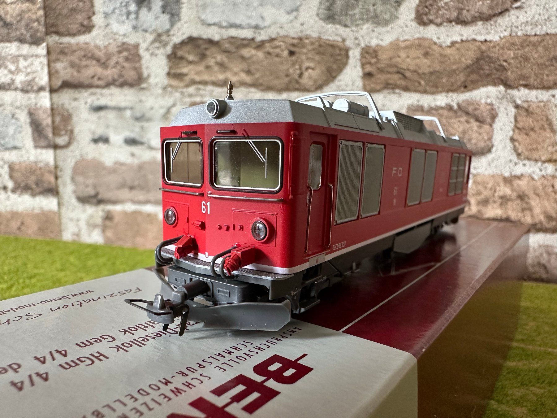 Bemo Modelleisenbahnen: Bemo FO Zug HGm 4/4 und 3 Wagen – Neu (gemäss Beschreibung) aus Pfaffnau von Rex2603 3