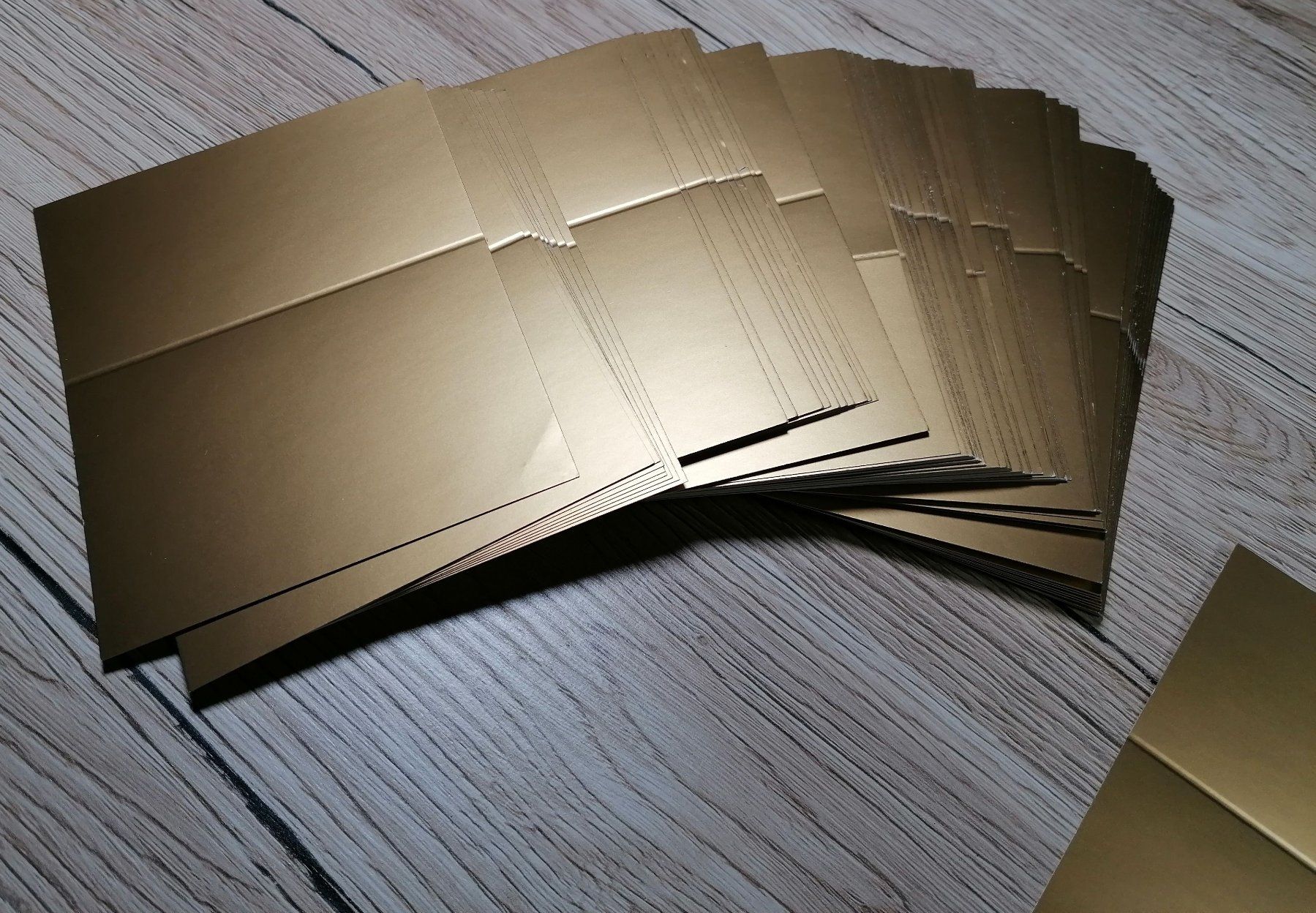 Cartoline: 68 Exklusive mini Karten/Klappkarten, Gold – Nuovo (secondo la descrizione) da Zollikofen venduto da Blackie 1