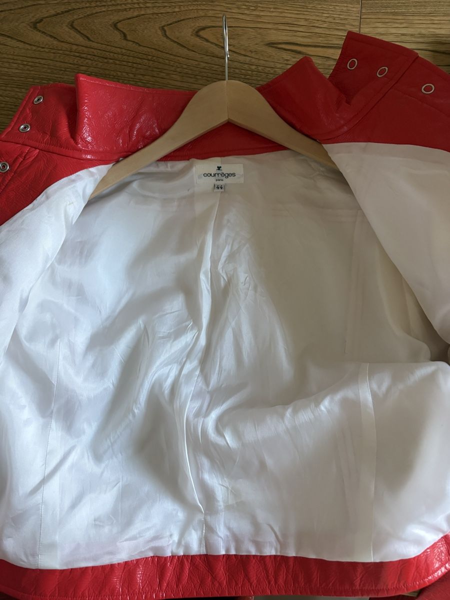 Jacken: Courrèges Jacke aus Patentleder . 44 – Neu (gemäss Beschreibung) aus Zürich von Altnic 5