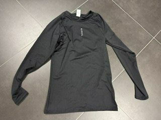 KIPSTA Sportshirt langarm schwarz 161-172
