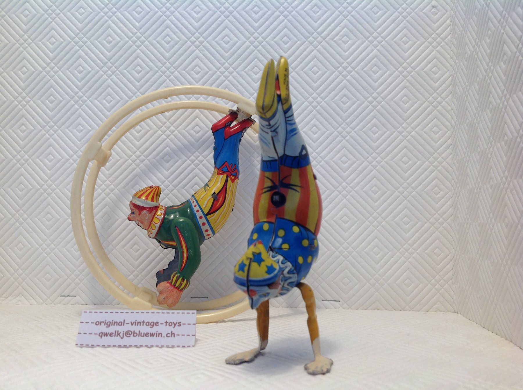Spielzeuge: Fa. Köhler Germany , 2 Zirkus-Clown – Gebraucht aus Seuzach von Jage