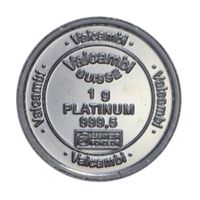 Valcambi Suisse Rose Platinum Barren Rund 1g