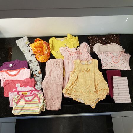Sommer Kleiderpaket für Mädchen in Grösse 74
