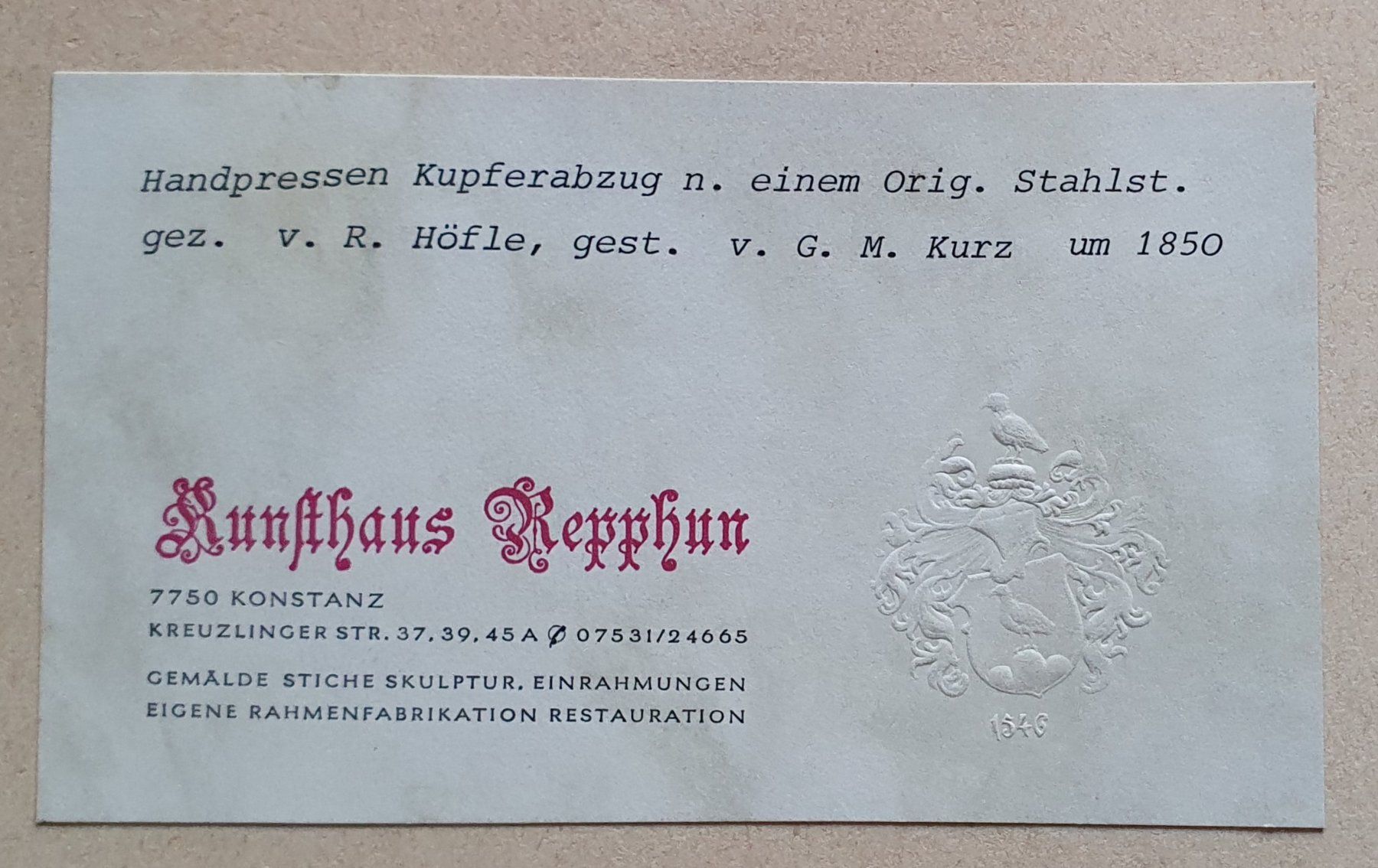 Grafiken & Lithographien: Bild - Lithographie,  Konstanz – Gebraucht aus Kreuzlingen von Rschweiz1 5