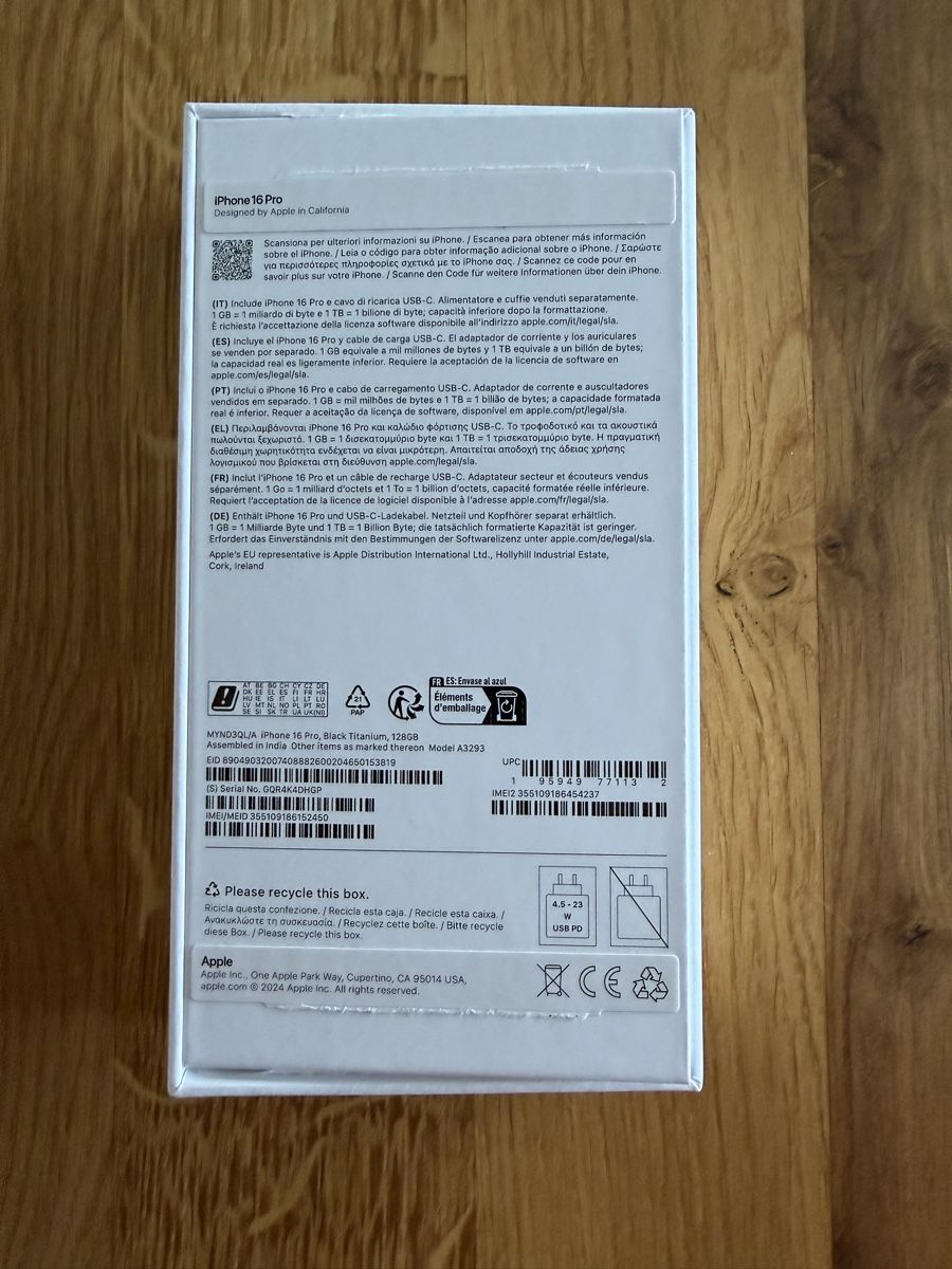 Apple Handys / Smartphones: Iphone 16 Pro - 128GB - PERFEKTER ZUSTAND – Gebraucht aus Recherswil von Noname1 3