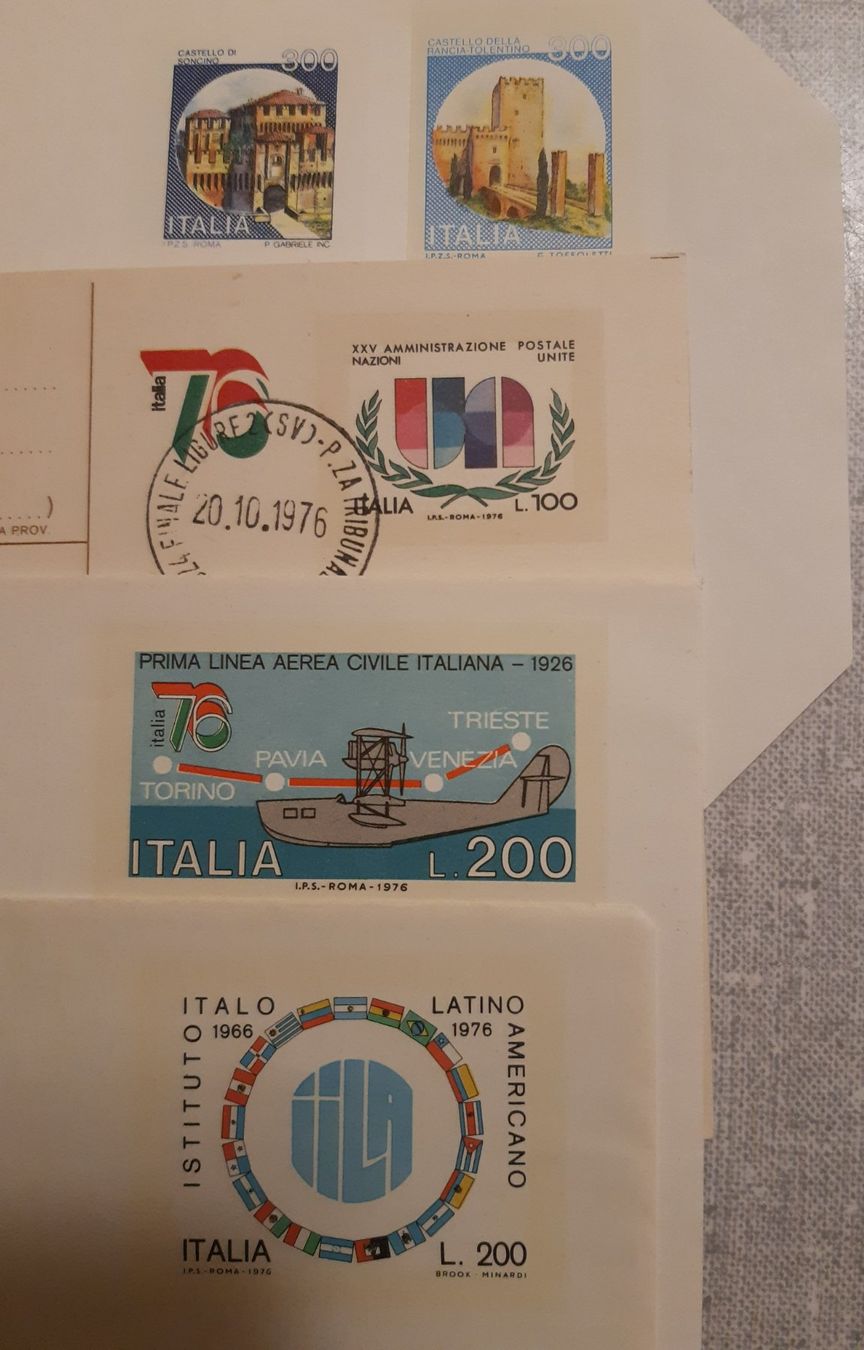 Tutti i francobolli: Italie 5 entiers postaux – Nuovo (secondo la descrizione) da Biel/Bienne venduto da Ligurie 1