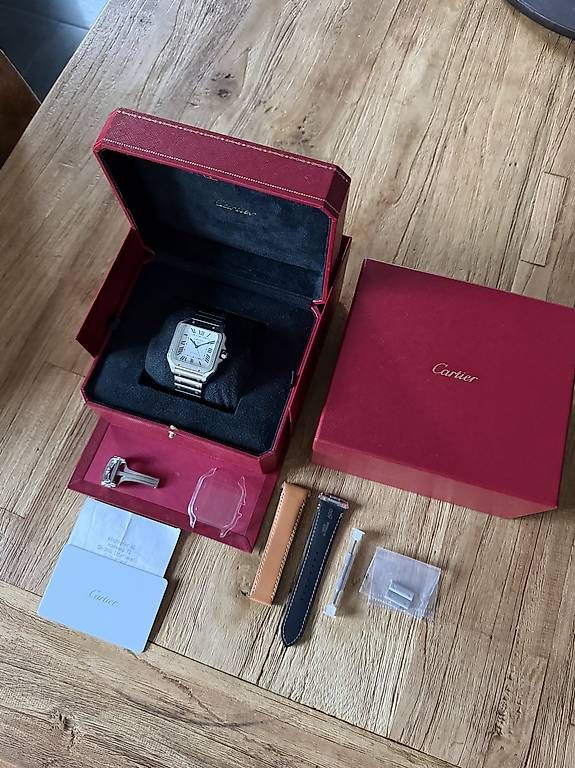Cartier Uhren: Cartier Santos - Full Set - Large Model – Gebraucht aus Stetten AG von GranTorino