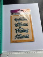 Stanzschablone Schriften