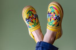 Babouches rot Grösse 38 - neu!