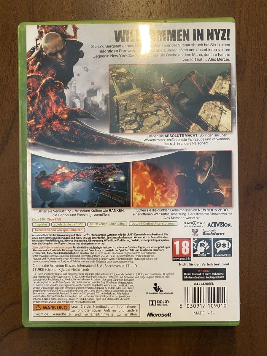 Microsoft Giochi: Prototype 2 für Xbox 360 – Usato da Thunstetten venduto da Virus_33 2