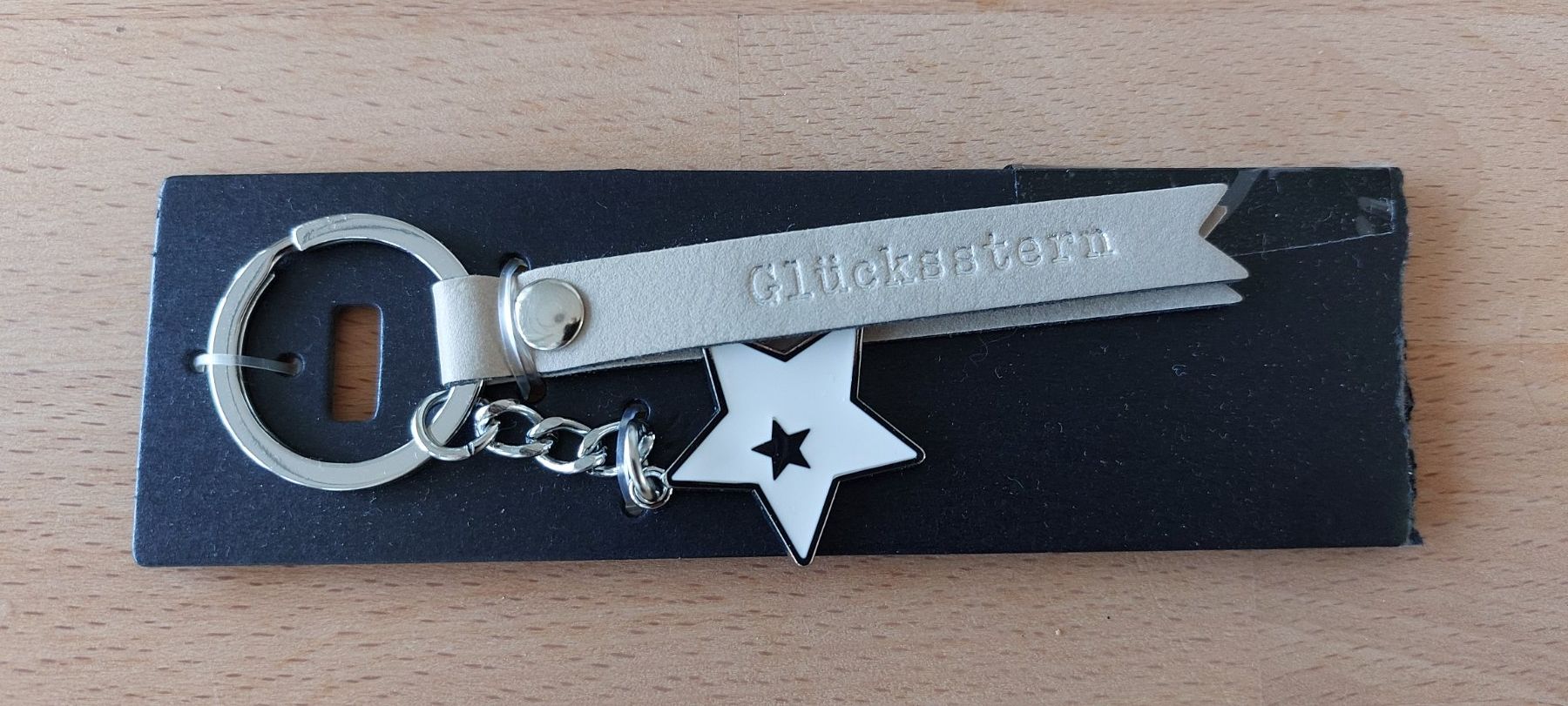 Portachiavi: Neu: Schlüsselanhänger Glücksstern – Nuovo e nell'imballaggio originale da Rheinfelden venduto da seler01