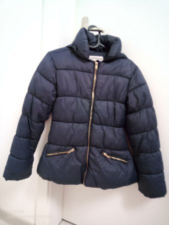 M&S Winterjacke, Grösse 152, Dunkelblau, Mädchen Jacke