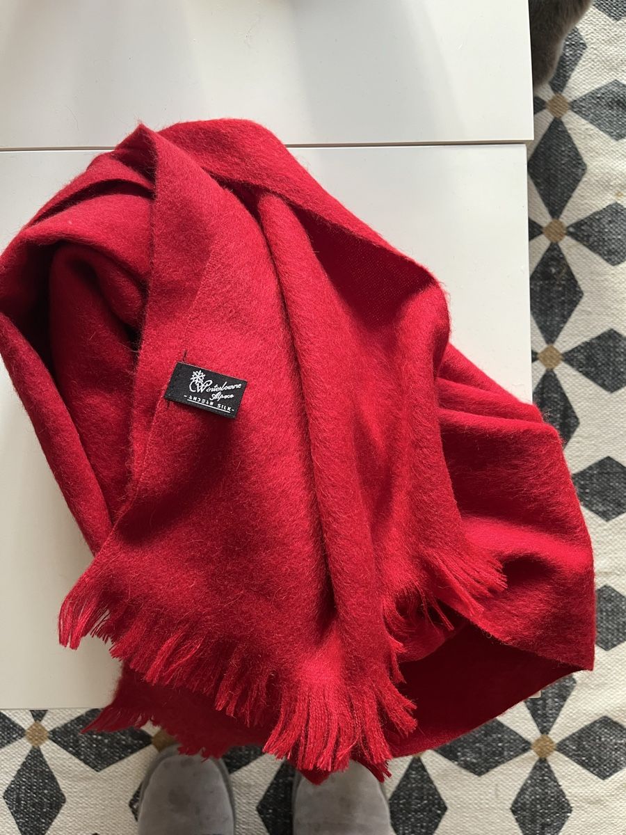 Foulard & Sciarpe: Roter Schal aus Alpaka Wolle – Nuovo (secondo la descrizione) da Winterthur venduto da Seifert27 2