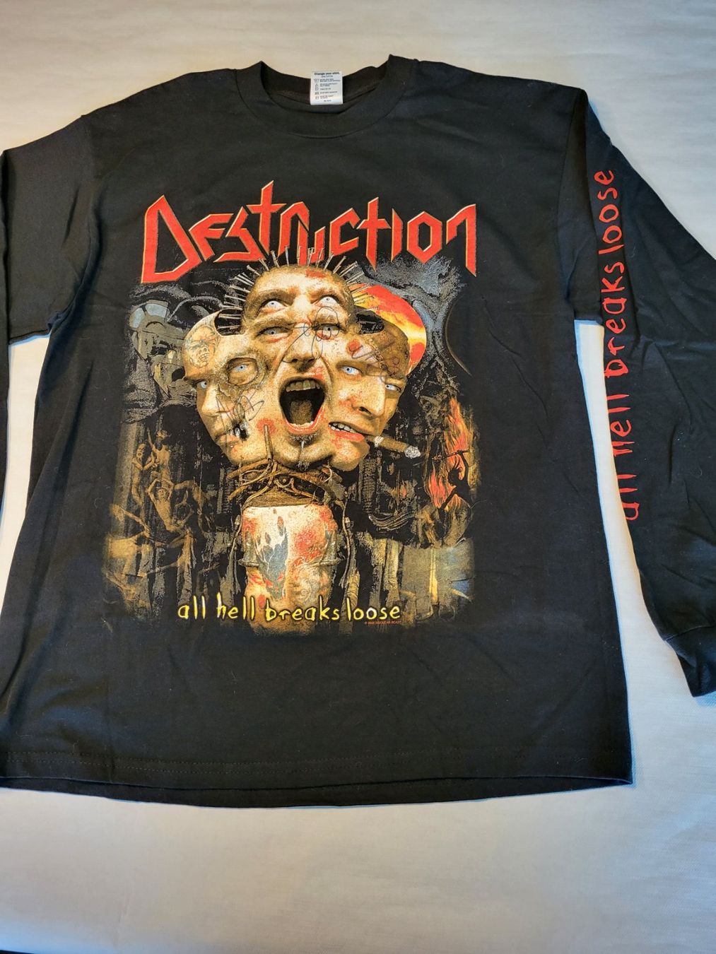 Maglioni & Felpe: Vintage 2000 Destruction - "All Hell Breaks lose" signiert – Usato da Wangs venduto da poperman